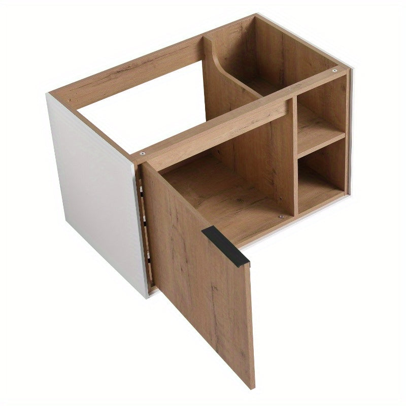 30-Inch Wall-Mounted Bathroom Vanity with a Soft-Close Cabinet Door (Vanity Only, Basin Not Included)