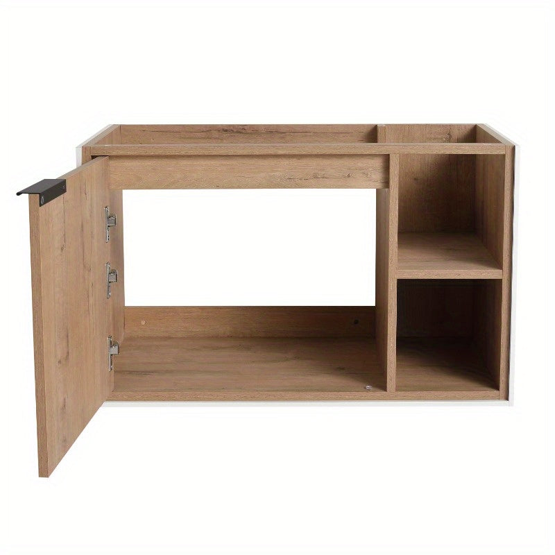 30-Inch Wall-Mounted Bathroom Vanity with a Soft-Close Cabinet Door (Vanity Only, Basin Not Included)