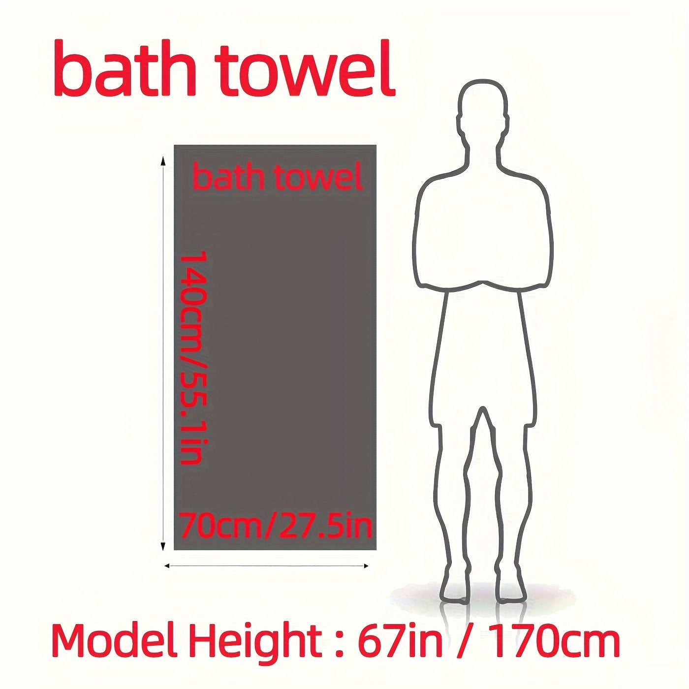 2 Bamboo Fiber Bath Towels, 70*140cm\u002F 27.5*55.1 Inches, Exquisite Bamboo Pattern Design, Soft and Quick-drying, High Water Absorption, Lightweight Bath Towels, Suitable for Bathroom Use - Modern Space Theme Design, Hotel Towels | Modern Towel Desig