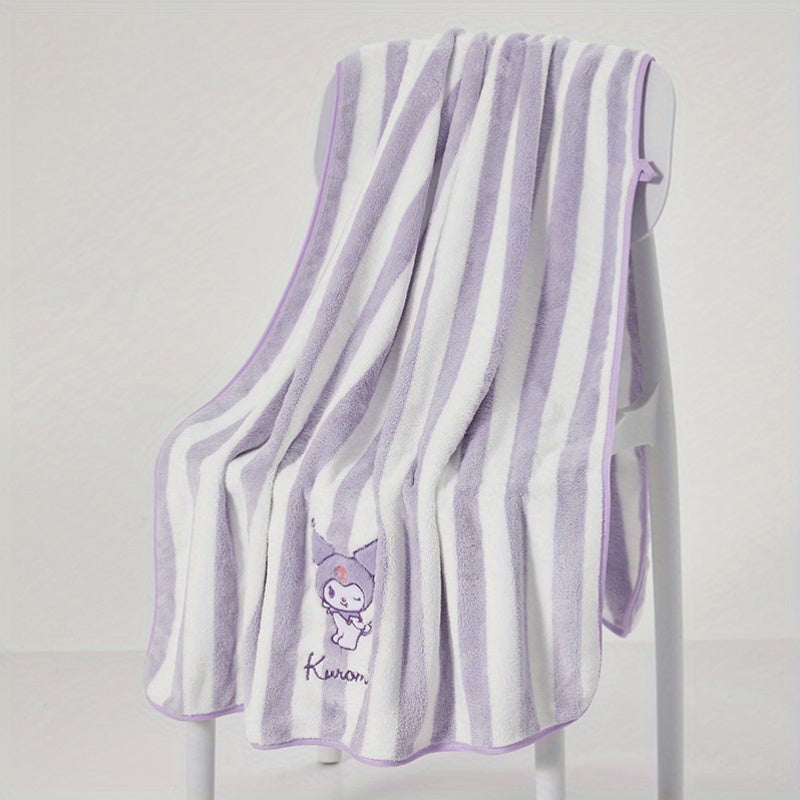 Y2K Sanliou Wholesale Kulomi Bath Towels Coral Velvet Is More Absorbent Than Pure Bath Towels Face Wash Cartoon Dry Hair Towels